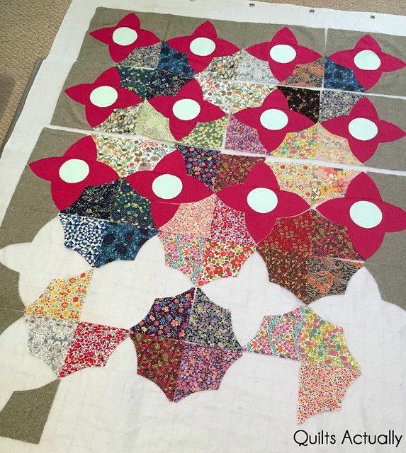 Meadow quilt in process